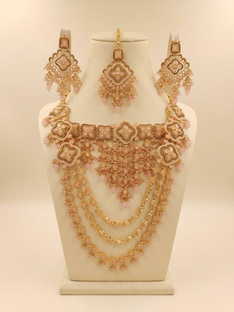 Maharani Kundan Bridal Choker & Mala Suite