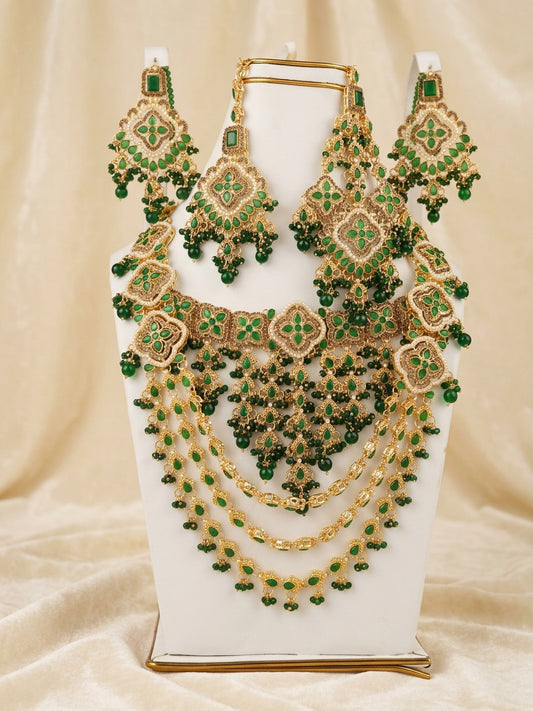 Maharani Kundan Bridal Choker & Mala Suite