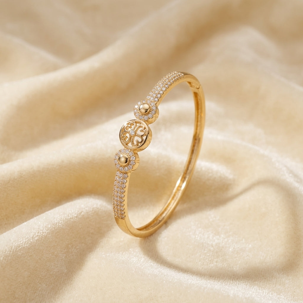 Tiara & Crest Pavé Kada Bangle