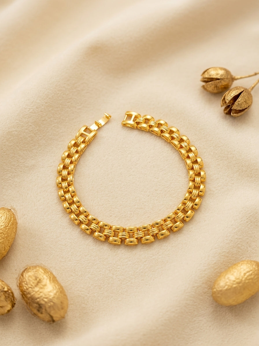 Lumière Articulated Gold-Tone Link Bracelet