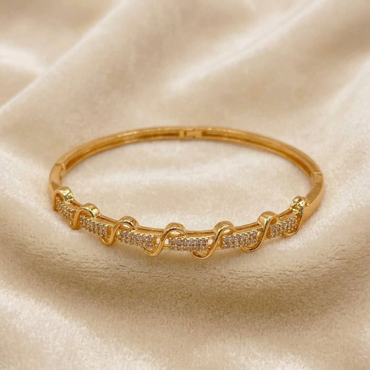 Grace Pavé Crystal Kada Bangle