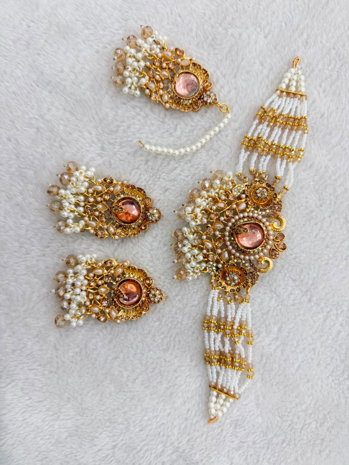 Regal Heritage Pearl Choker & Tikka Set