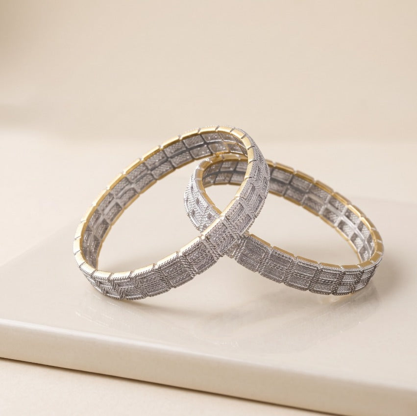 Artisan Mosaic & Pavé Kara Bangle Collection