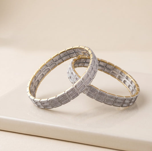 Artisan Mosaic & Pavé Kara Bangle Collection