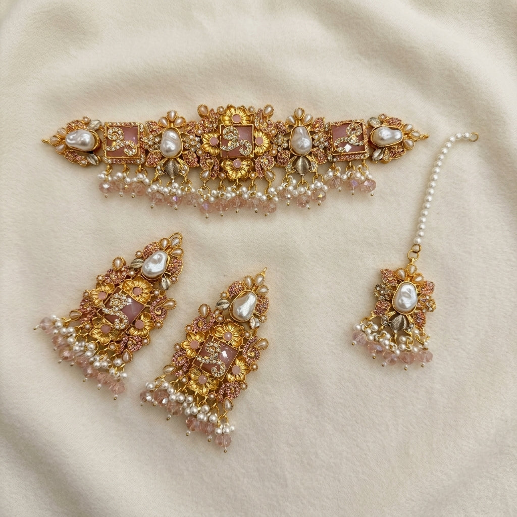 Baroque Pearl Choker Set