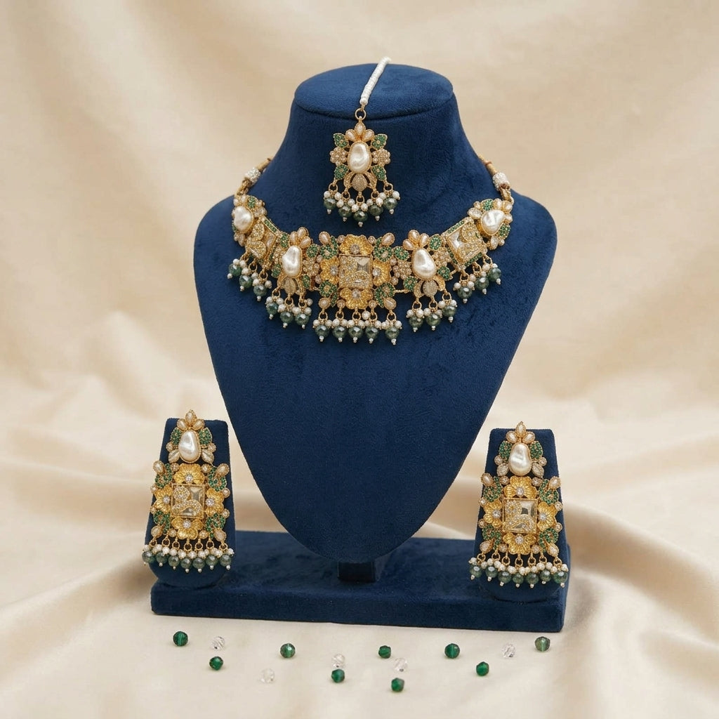 Baroque Pearl Choker Set
