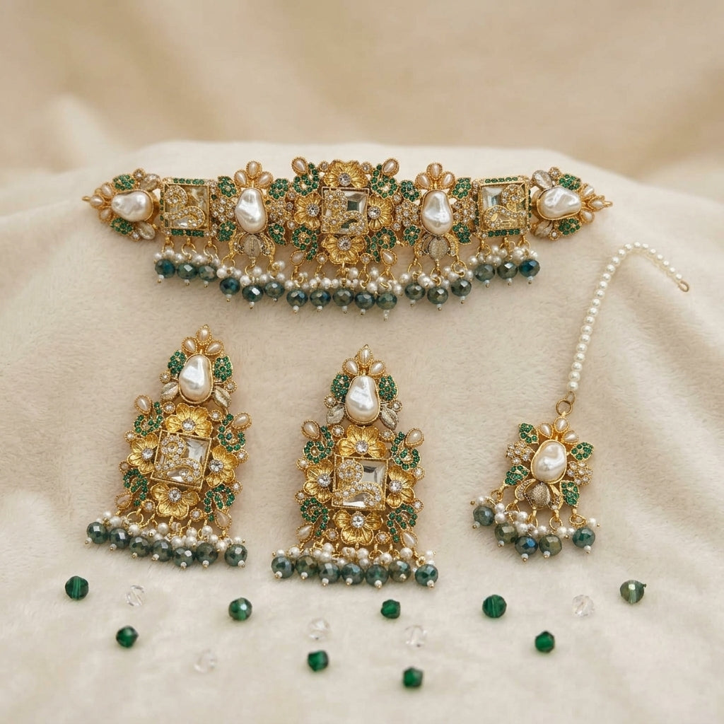 Baroque Pearl Choker Set