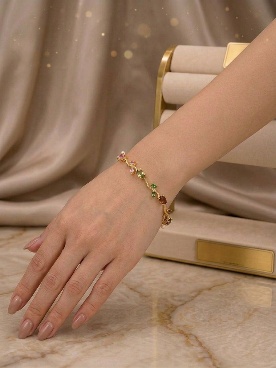 Tulip Vine Articulated Link Bracelet