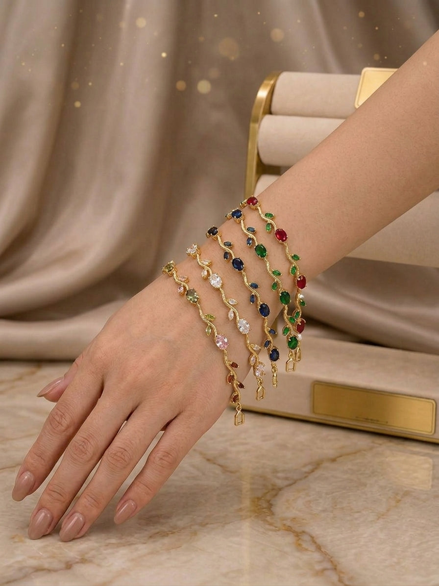 Tulip Vine Articulated Link Bracelet